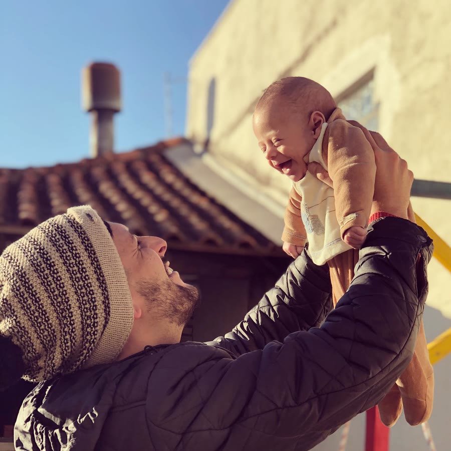 Felipe com o filho Pietro